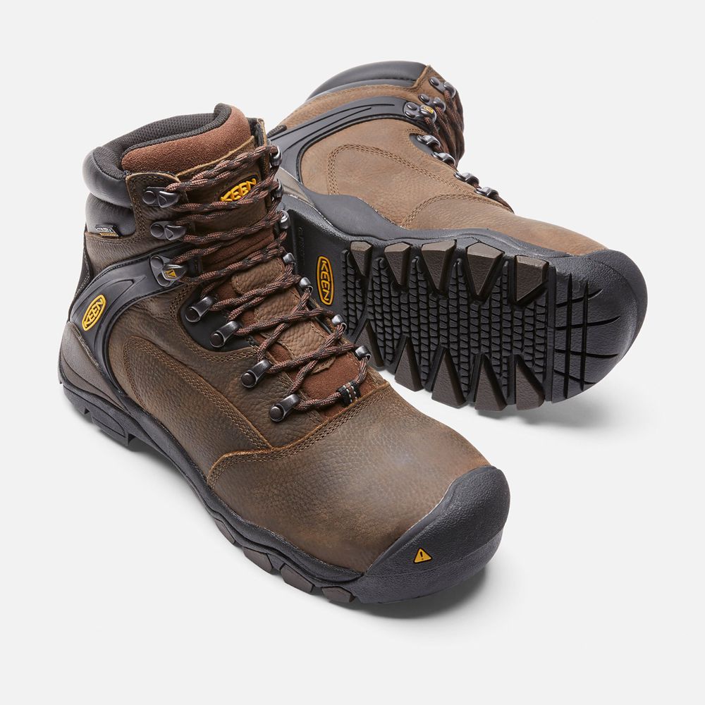 Keen Laarzen Heren Bruin - Louisville 6\" (Steel Toe) - 46831-TFRX